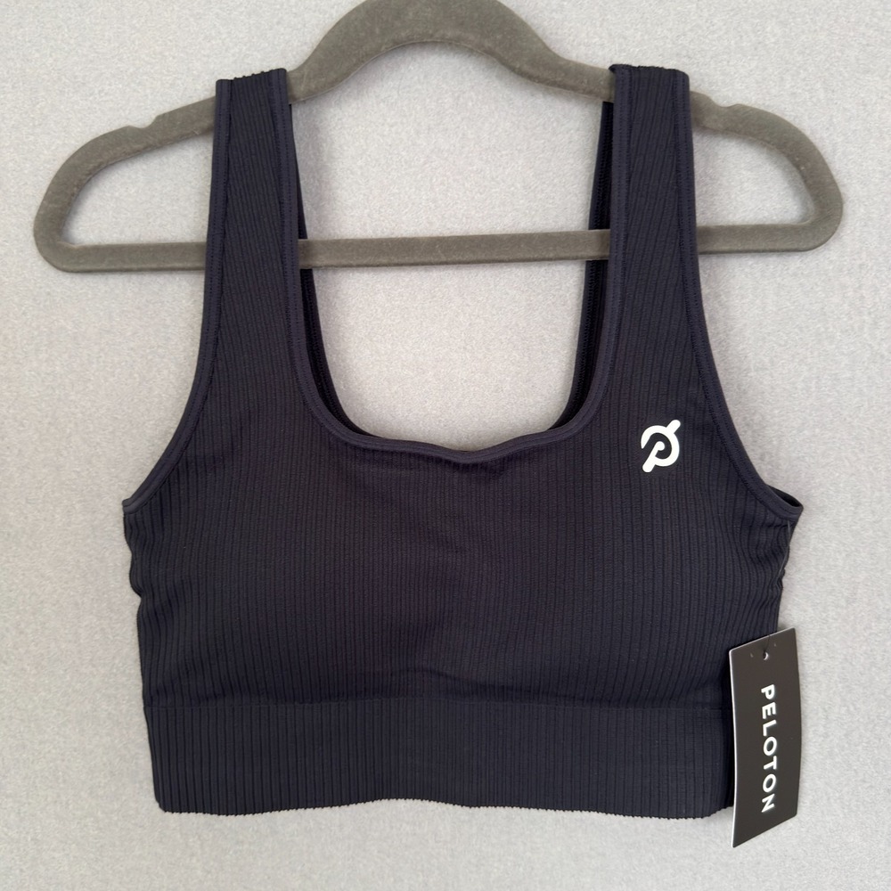 Peloton Women's Size XS/S Seamless Square Neck Bra 214 Black NWT - Picture 1 of 11
